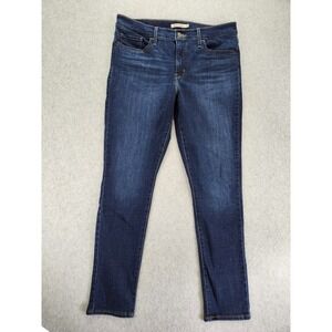 Levi's 311 Shaping Skinny‎ Dark Rinse Stretch Denim Womens Jeans SZ 32 - SOFT!